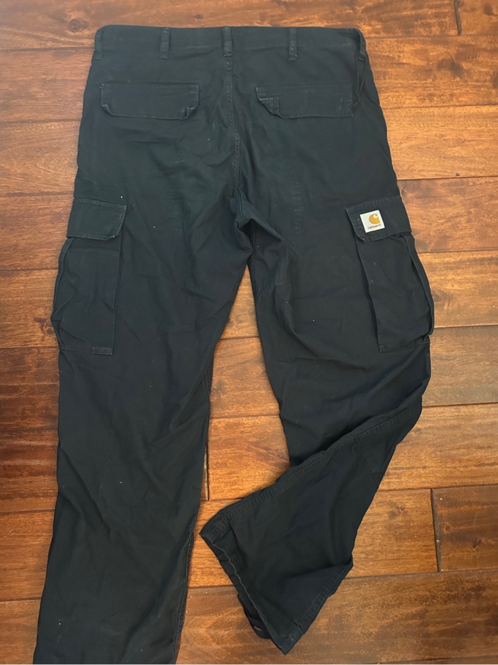Carhartt Men's Black Cargo Pants - Versatile Utility Style